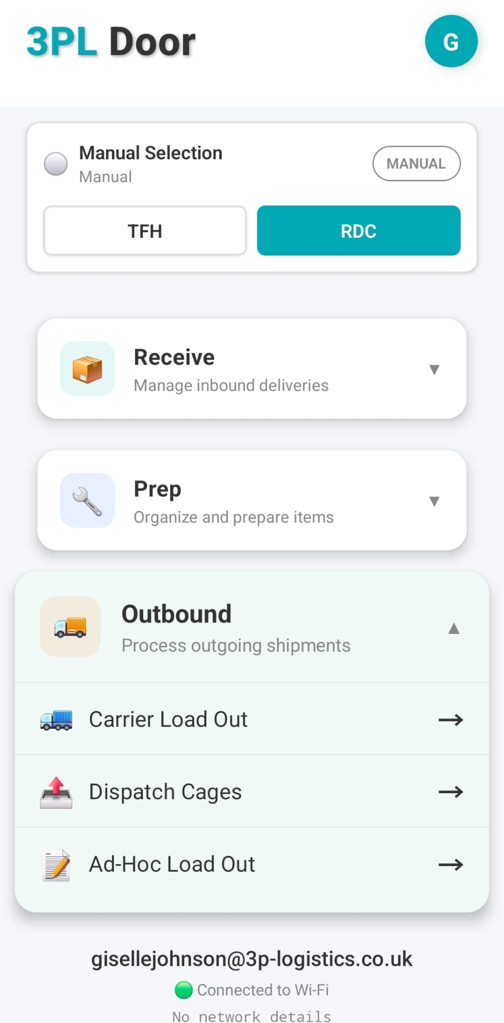 3PL Door App - Outbound Operations