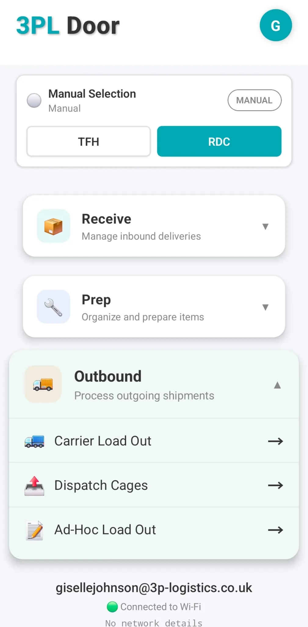 3PL Door App - Outbound Operations